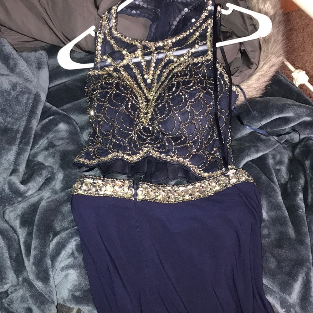 Navy Blue Homecoming Dress